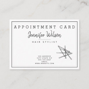 Elegant Bobby Pins - Hairsalon Benoeming Visitekaartje