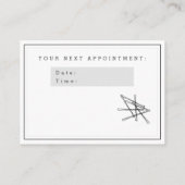 Elegant Bobby Pins - Hairsalon Benoeming Visitekaartje (Achterkant)