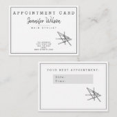 Elegant Bobby Pins - Hairsalon Benoeming Visitekaartje (Voorkant / Achterkant)