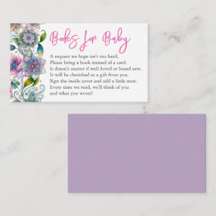 Elegant boek voor Baby Uitnodiging Behuizing Kaart