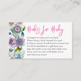 Elegant boek voor Baby Uitnodiging Behuizing Kaart