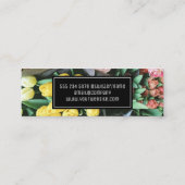 Elegant boeket bloemen | bloemist catering mini visitekaartje (Achterkant)