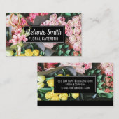 Elegant boeket bloemen | bloemistenschaar visitekaartje (Voorkant / Achterkant)