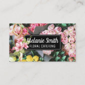 Elegant boeket bloemen | bloemistenschaar visitekaartje (Voorkant)