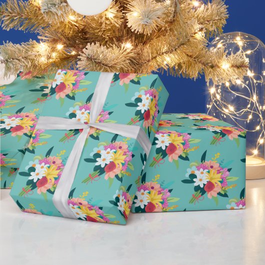 Elegant boeket cadeaupapier (Feestdagen)