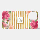 Elegant Boeket Monogram Meisje Case-Mate iPhone Case (Achterkant (horizontaal))