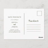 Elegant boeket | Vakantie Bewaar de datum met foto Briefkaart (Achterkant)