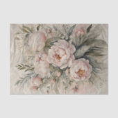 Elegant boeket van Blush Pink Peony Flowers Tissuepapier (Voorkant)