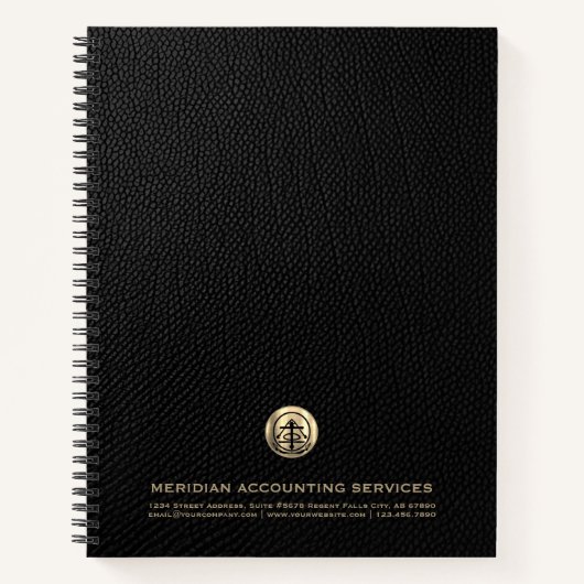 Elegant Boekhouding Logo Notitieboek (Voorkant)