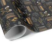 Elegant boekontwerp - Dark Academia -  boek Cadeaupapier (Rol Hoek)