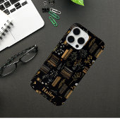 Elegant boekontwerp - Dark Academia -  boek Case-Mate iPhone Case