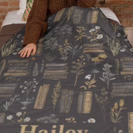 Elegant boekontwerp - Dark Academia -  boek Fleece Deken