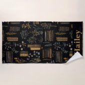 Elegant boekontwerp - Dark Academia - boek Strandlaken (Voorkant)