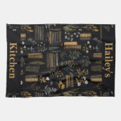 Elegant boekontwerp - Dark Academia -  boek Theedoek (Horizontaal)