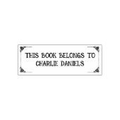  Elegant Boekplaat Zelfinking Rubber Stamp Zelfinktende Stempel (Design)