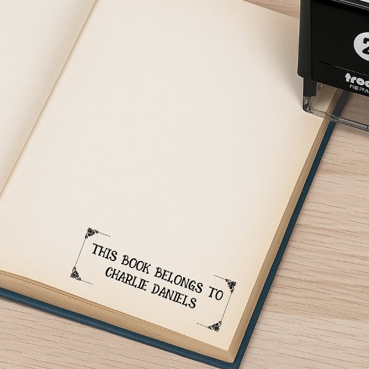  Elegant Boekplaat Zelfinking Rubber Stamp Zelfinktende Stempel