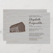 Elegant Boerderij Bridal Shower Invitations Kaart (Voorkant / Achterkant)