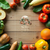 Elegant boeren markt Baby shower Acryl Uitnodigingen