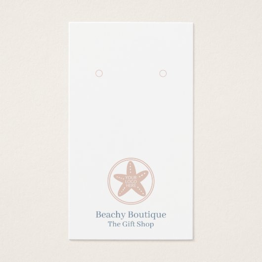 Elegant boetiekbedrijf Uw Logo QR-code Visitekaartje (Voorkant)