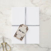 Elegant Boheems Bloemen Bruiloft Cadeaulabel (Met Touw)