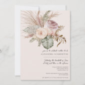 Elegant Boheems Boeket Baby shower Kaart (Voorkant)