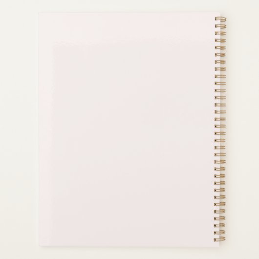 Elegant Boheems pampagras Planner (Achterkant)