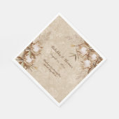 Elegant Boheemse Bloemenkoning Protea Grassen Servet (Hoek)