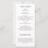 Elegant Boheemse Waterverf Bloemenprogramma (Achterkant)