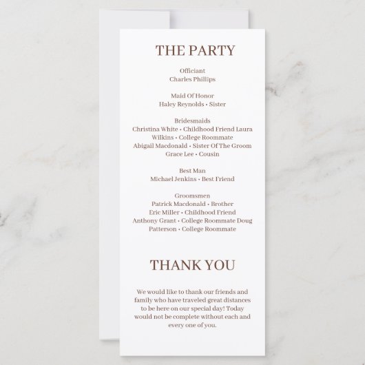 Elegant Boheemse Waterverf Bloemenprogramma (Achterkant)