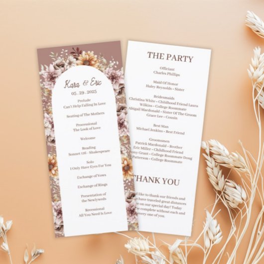 Elegant Boheemse Waterverf Bloemenprogramma