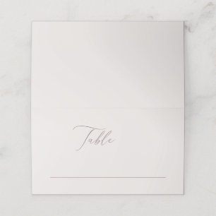 Elegant Bohemen minimalistisch huwelijk Plaatskaartje