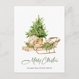 Elegant Bohemian Christmas Composition Company Briefkaart