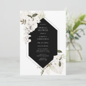 Elegant Bohemian Floral Bridal Shower Kaart (Staand voorkant)