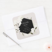 Elegant Bohemian Floral Square Sticker (Envelop)