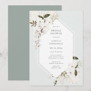 Elegant Bohemian Floral Vrijgezellenfeest Kaart