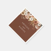 Elegant Bohemian Floral Wedding  Servet (Hoek)