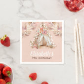 Elegant Bohemian Girl Birthday Specialized Servet (Insitu)
