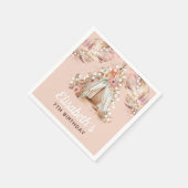 Elegant Bohemian Girl Birthday Specialized Servet (Hoek)