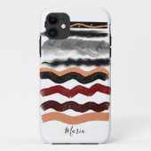 Elegant Bohemian Gold en Black Signature Case-Mate iPhone Case (Achterkant)