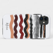 Elegant Bohemian Gold en Black Signature Case-Mate iPhone Case (Achterkant (horizontaal))