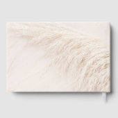 Elegant Bohemian Pampas Grass Wedding Gastenboek (Achterkant)