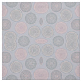 Elegant Bohemian Pink Blue Pastel Mandala Pattern Stof (Swatch)