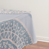 Elegant Bohemian Pink Blue Pastel Mandala Pattern Tafelkleed (Voorbeeld)