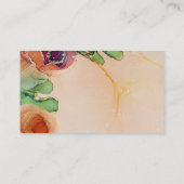 Elegant Bohemian QR Wedding Website Kaart Visitekaartje (Achterkant)