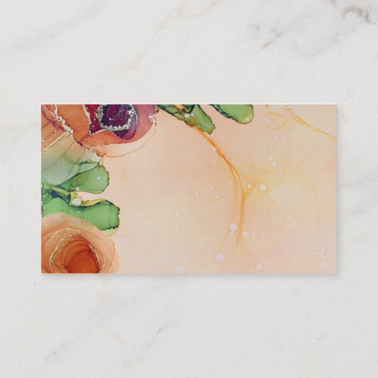 Elegant Bohemian QR Wedding Website Kaart Visitekaartje (Achterkant)