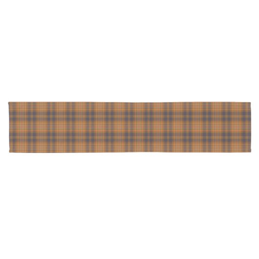 Elegant Bohemian Tartan Korte Tafelloper (Horizontaal)
