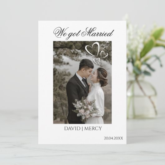 Elegant Boho  Aankondiging (Staand voorkant)