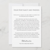 Elegant Boho  Aankondiging (Achterkant)