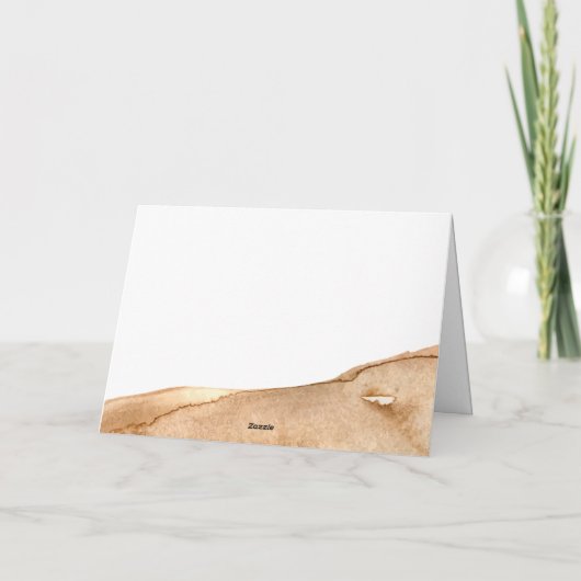 Elegant Boho Abstract Desert Baby shower Bedankkaart (Achterkant)