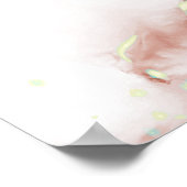 Elegant Boho Agaat Gold Baby shower Welkom Poster (Hoek)